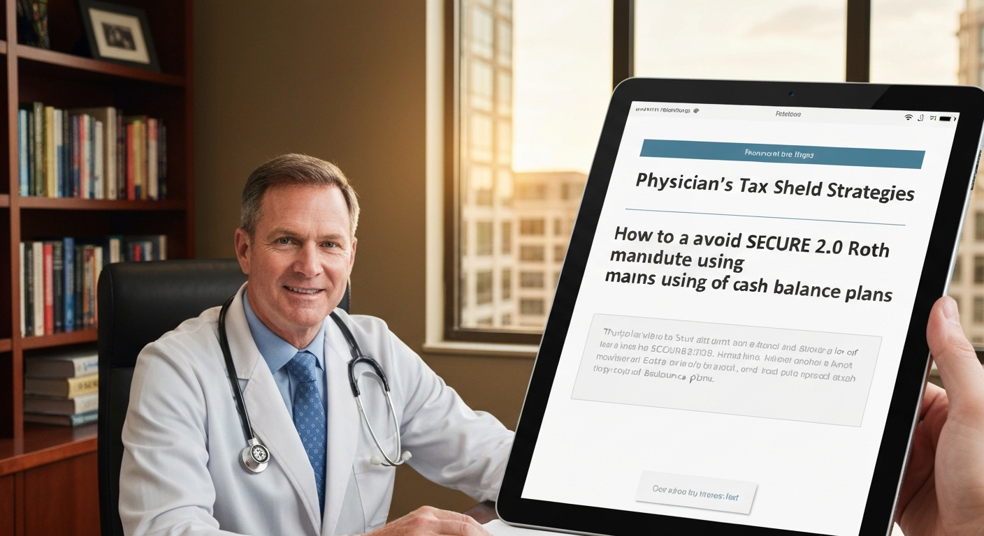 Physician’s Tax Shield: Using Cash Balance Plans to Bypass the SECURE 2.0 Roth Mandate