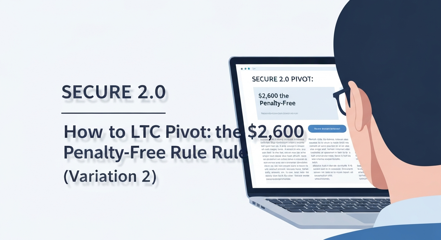 The SECURE 2.0 LTC Pivot: How to Use the $2,600 Penalty-Free Rule